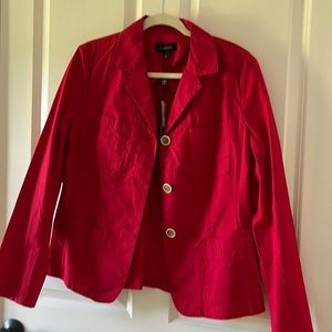 Talbots 12 cotton blazer jacket with pockets!